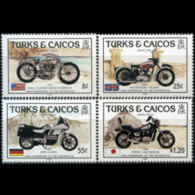 TURKS & CAICOS 1985 - Scott# 690-3 Motorcycles Set Of 4 MNH - Turks And Caicos