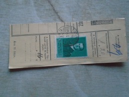 D138904  Hungary  Parcel Post Receipt 1939  Stamp  HORTHY  Franz LISZT  -Szeremle Budapest - Paketmarken