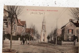 LE CHESNAY (VERSAILLES) BOULEVARD  CENTRAL (CARTE COLORISEE) - Le Chesnay