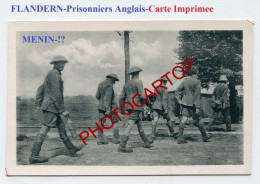 Env. MENEN-MENIN-!?-Prisonniers Anglais-CARTE Imprimee Allemande-Guerre 14-18-1 WK-BELGIEN-FLANDERN-1917- - Menen