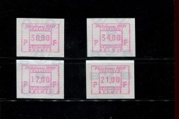 BELGIE 2001  POSTFRIS MINT NEVER HINGED POSTFRISCH EINWANDFREI OCB ATM104 SET 17 21 30 34 - 2000-2019