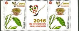 Uruguay 2016  ** Año Internacional De Las Legumbres. FAO. 2 Sellos + Tab. See Desc. - Against Starve