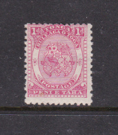 Tonga SG 10  1892 Arms Of Tonga 1d Pale Rose Mint - Tonga (1970-...)