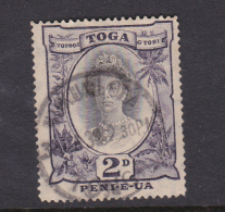 Tonga SG 57b 1920 Queen Salote Two Pence,small 2 ,  Used - Tonga (1970-...)