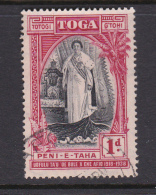 Tonga SG 71 1938 Queen Salote 20th Anniversary Of Accession Used 1d Red - Tonga (1970-...)