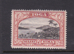 Tonga SG 82 1942 Harbour View 5 Shillings Mint - Tonga (1970-...)
