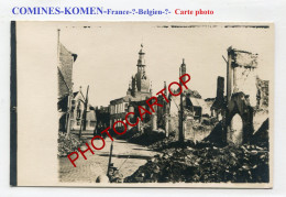 COMINES-KOMEN-CARTE PHOTO Allemande-Guerre 14-18-1 WK-BELGIEN Ou FRANCE-??- - Comines-Warneton - Komen-Waasten