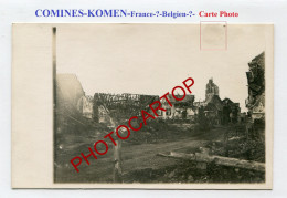 COMINES-KOMEN-CARTE PHOTO Allemande-Guerre 14-18-1 WK-BELGIEN Ou FRANCE-??- - Komen-Waasten
