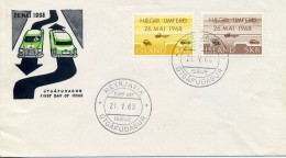 ISLANDE 26 MAI 1968 FDC - Lettres & Documents