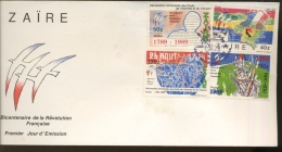 1989 Révolution Française Sur FDC Illustré - 1980-1989