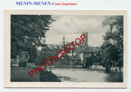 MENIN-MENEN-CARTE Imprimee Allemande-Guerre 14-18-1 WK-BELGIEN-Flandern- - Menen