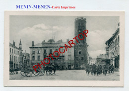 MENIN-MENEN-CARTE Imprimee Allemande-Guerre 14-18-1 WK-BELGIEN-Flandern- - Menen