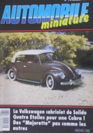 AUTOMOBILE MINIATURE - N.74 - JUILLET 1990 - VOLKSWAGEN CABRIOLET SOLIDO - Frankrijk