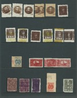 1921. POLAND / LITHUANIA  PRINTERS  TRIAL  / MAKULATURA  21 STAMPS - Ongebruikt