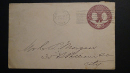 USA - 1892 - 2 Cents - 1492-1892 COLUMBUS ANNIVERSARY - Envelope - Postal Stationery - Used - Look Scan - ...-1900