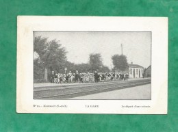 Montsoult La Gare Le Départ D'une Colonie 2 Scans (95-Val-d'Oise) - Montsoult