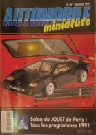 AUTOMOBILE MINIATURE - N.81 -  FEVRIER 1991 - LAMBORGHINI COUNTACH 1/18 B-BURAGO - France