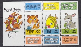 Ireland 1999 Year Of The Rabbit M/s ** Mnh (31850) - Hojas Y Bloques