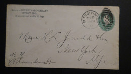 USA - 2 Cents - Envelope - Postal Stationery - Used - Look Scan - ...-1900