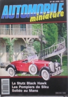 AUTOMOBILE MINIATURE - N.85 - JUIN 1991 - STUTZ BLACK HAWK FRANKLIN MINT - France