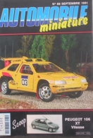 AUTOMOBILE MINIATURE - N.88 - SEPTEMBRE 1991 - CITROEN ZX RALLY-RAID 1/18 SOLIDO - France