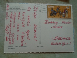 D139007 Hungary   Stamp  On Postcard  Daimler  -automobile  -Balaton  1970 - Sonstige (Land)