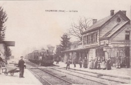 CARTE POSTALE    VAUMOISE 60    La Gare - Vaumoise