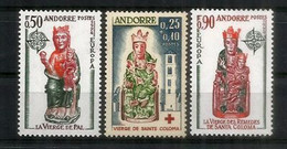 ANDORRE.La Vierge Des Remèdes D'Andorre. 3 Timbres Neufs ** Yvert Nr 172 & 237/238. Côte 90,00 € - Andere & Zonder Classificatie