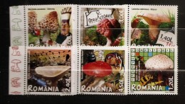 Roumanie 2008 N° 5271 / 6 ** Champignons, Insecte, Coccinelle, Corbeau, Coléoptère, Coulemelle, Lactaire Morille Russule - Ongebruikt