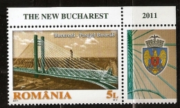 Roumanie 2011 N° 5520 ** Architecture, Pont De Basarab, Voiture, Gare, Train, Armoiries, Aigle, Bucarest, Cheminée - Nuovi