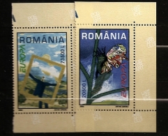 Roumanie 2003 N° 4815 / 6 ** Europa, Europe, Art De L'affiche, Soleil, Artistique, Chenille, Papillon, Métamorphose - Ongebruikt