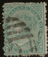 NZ 1874 1/- FSF QV P12.5 SG 157 U #VY171 - Gebruikt