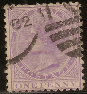 NZ 1874 1d FSF QV P12x11.5 SG 180 U #VY172 - Gebruikt