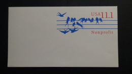 USA - 1991- 11.1 Cents - Envelope - Postal Stationery - Unused - Look Scan - 1981-00