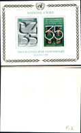 83365) Nazioni Unite Ginevra-1980-35 Anni Delle Nazioni Unite-bf-n.2. Cat 2 Euro - Hojas Y Bloques