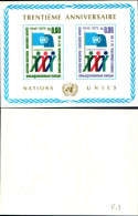 83385) Nazioni Unite Ginevra-1975-30 Anni Delle Nazioni Unite-bf-n.1. Cat 2 Euro - Blocs-feuillets