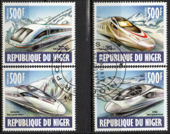 Niger Kompletter Satz 2013   Hochgeschwindigkeitszüge O - Trains