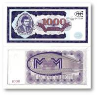 RUSSIA - 1000 Biletov - Serie C&#1055; 7/1000 ( JV ) - Unc. - MMM MAVRODI Private Issue - Rusland