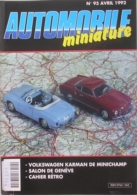 AUTOMOBILE MINIATURE - N.95 - AVRIL 1992 - VOLKSWAGEN KARMANN GHIA 1200 MINICHAMPS - Frankrijk