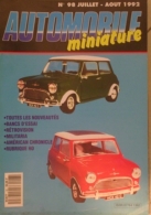 AUTOMOBILE MINIATURE - N.98 - JUILLET 1992 - MORRIS COOPER 1300 S 1/16 SOLIDO - France