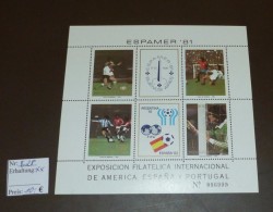 Argentina Block Michel Nr: 28  Fußball WM Espana 1982 ** Postfrisch MNH #B534 - Blocks & Kleinbögen