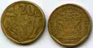 Afrique Du Sud South Africa 20 Cents 1993 KM 136 - Südafrika