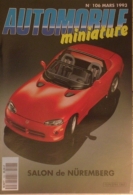 AUTOMOBILE MINIATURE - N.106 - MARS 1993 - DODGE VIPER RT/10 1/18 B-BURAGO - France