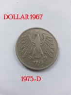 5 Mark 1975 - Letter D - 5 Marcos