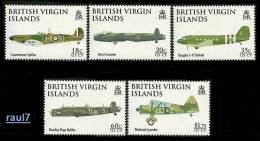 British Virgin Islands 2008 - Early Planes, 90th Ann R.A.F. - 5v Neufs // Mnh - Britse Maagdeneilanden