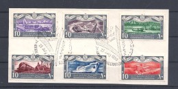 Egitto   1959 The 7th Anniversary Of The Revolution - Transportation & Communication Yvert 449/54 CANCELLED FDC - Gebruikt