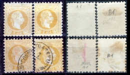 Levante-Austriaco-12 - 1867 - Yvert & Tellier N. A1 + B1 (+/o) LH/Used - Privo Di Difetti Occulti. - Levante-Marken