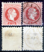 Levante-Austriaco-17 - 1867 - Yvert & Tellier N. A3 + B3 (+/o) LH/Used - Privo Di Difetti Occulti. - Oostenrijkse Levant