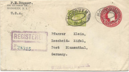 ENTIER POSTAL RECOMMANDE DE 1928 POUR L´ALLEMAGNE - 1921-40