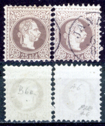 Levante-Austriaco-26 - 1867 - Yvert & Tellier N. B6 (+) + A6 (o) LH/Used - Privo Di Difetti Occulti. - Oriente Austriaco